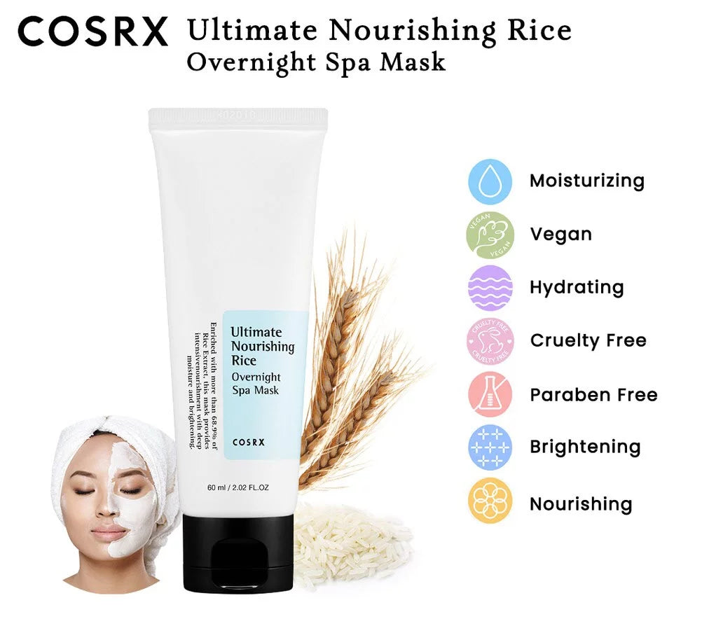 COSRX Ultimate Nourishing Rice Overnight Spa Mask 60 ml