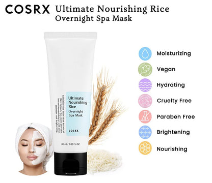 COSRX Ultimate Nourishing Rice Overnight Spa Mask 60 ml