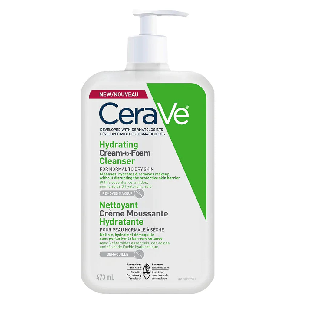 CeraVe Hydrating Cream-to-foam Cleanser
