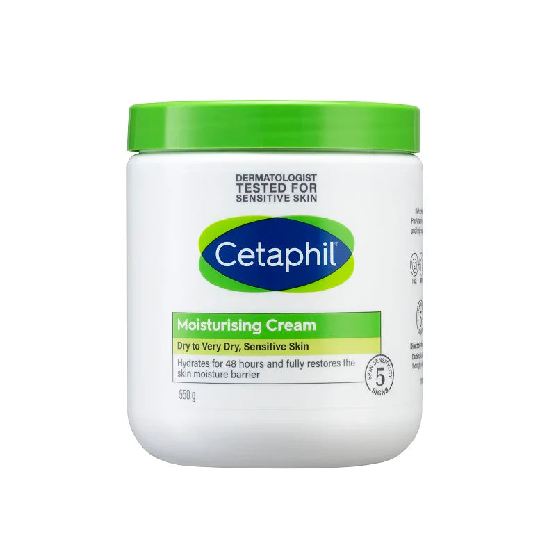 Cetaphil Moisturizing Cream (Dry to Very Dry, Sensitive Skin) 550g