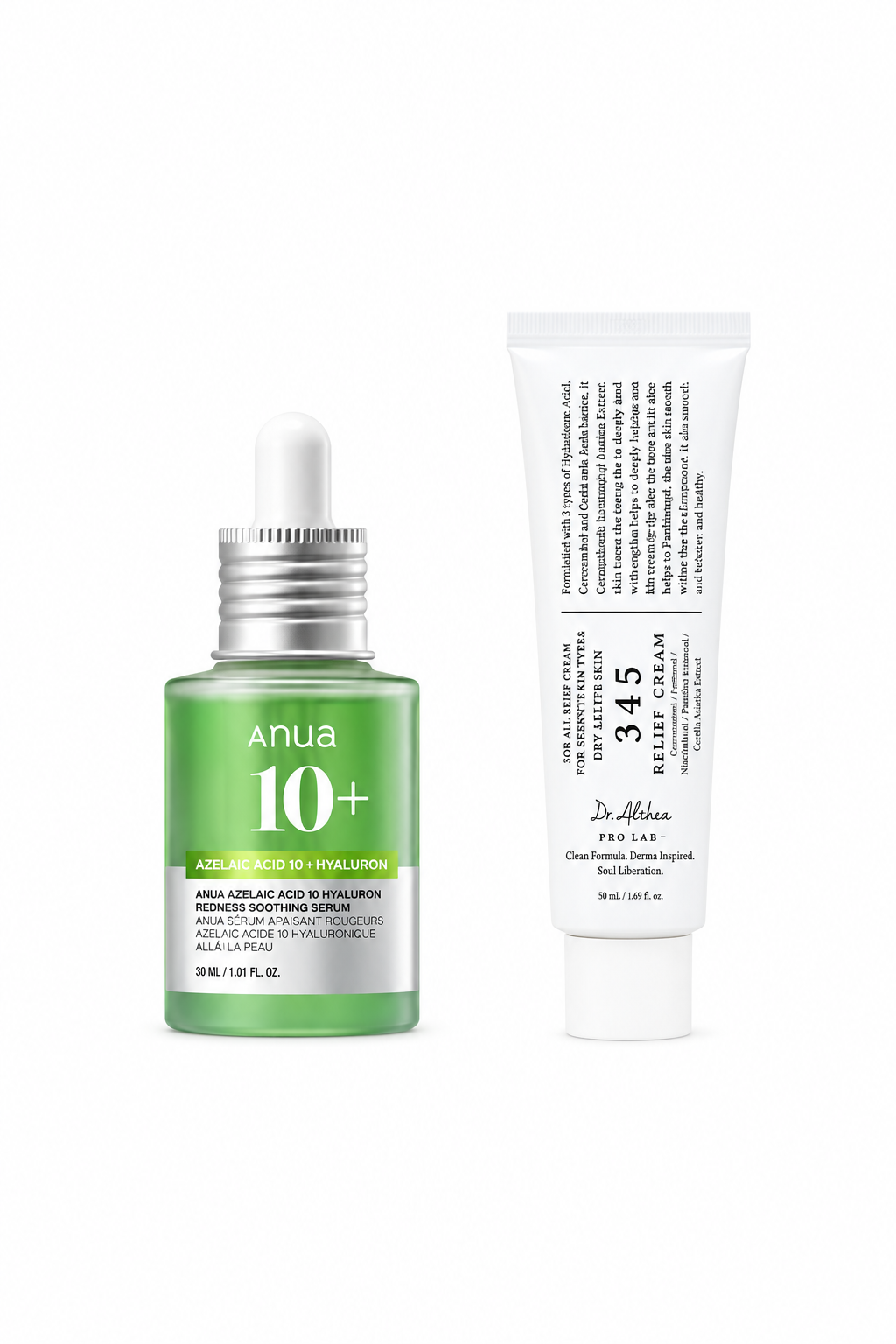Acne Combo Set – Anua Azelaic Acid Serum + Dr. Althea 345 Cream