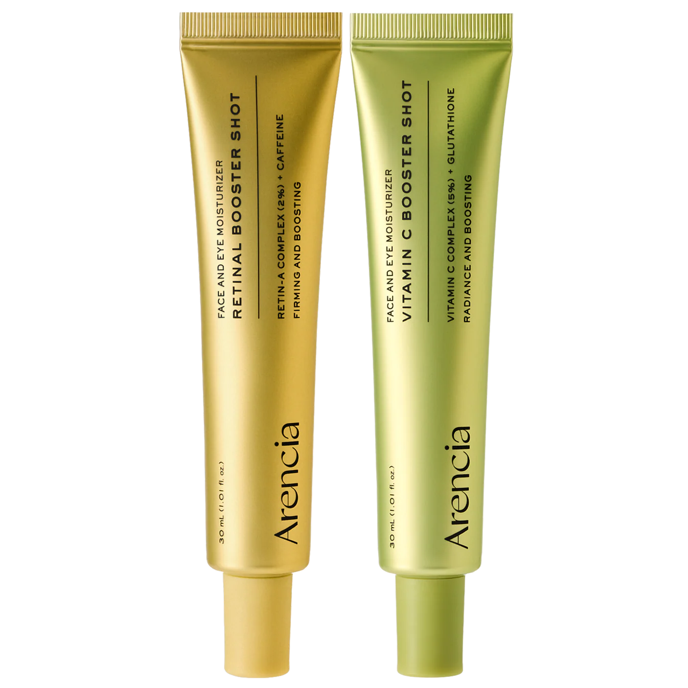 Arencia Booster Shot Skin Renewal Duo - Vitamin C & Retinal for Day And Night Brightening