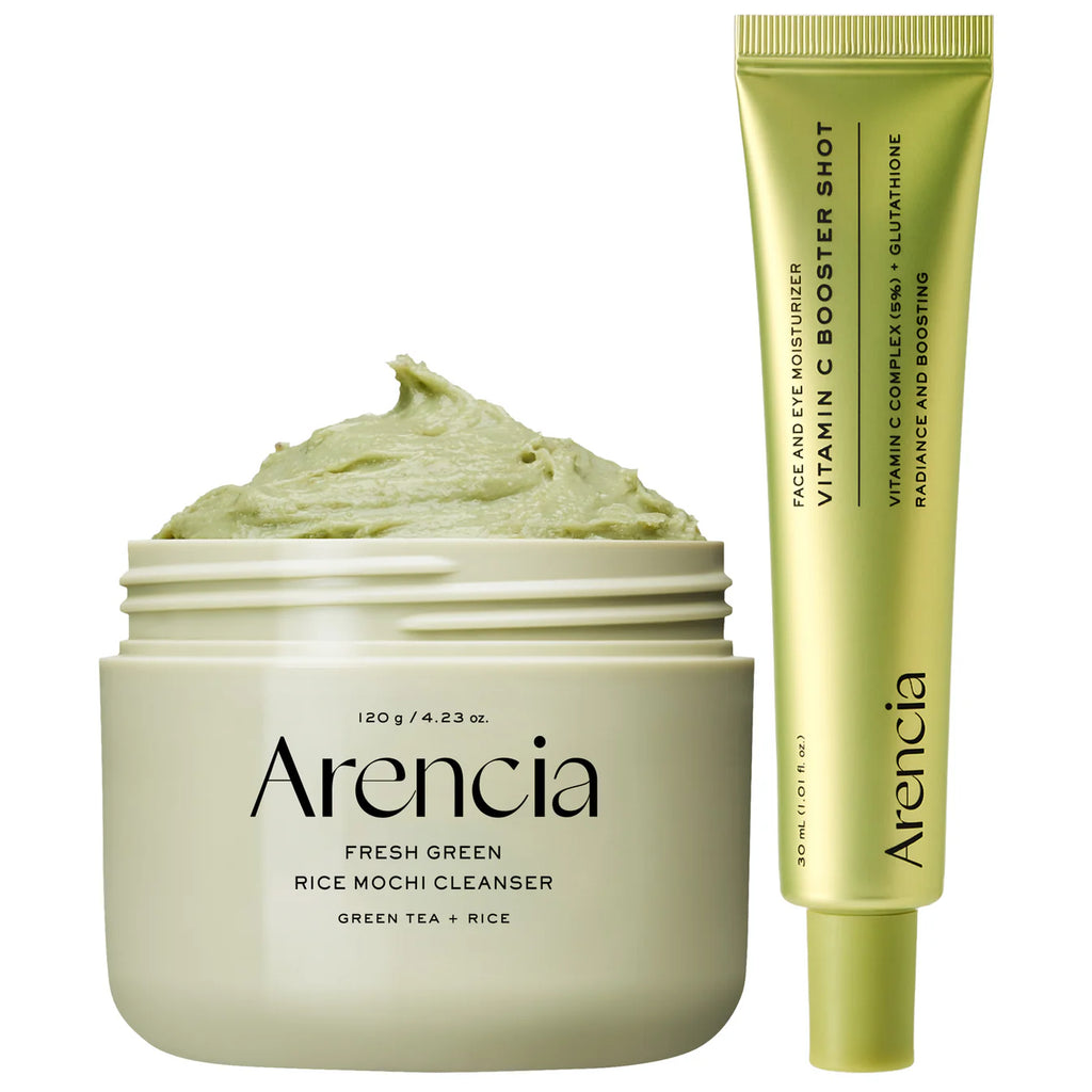 Mochi Glow Starter Duo | Rice Mochi Cleanser & Vitamin C Booster Shot – Arencia