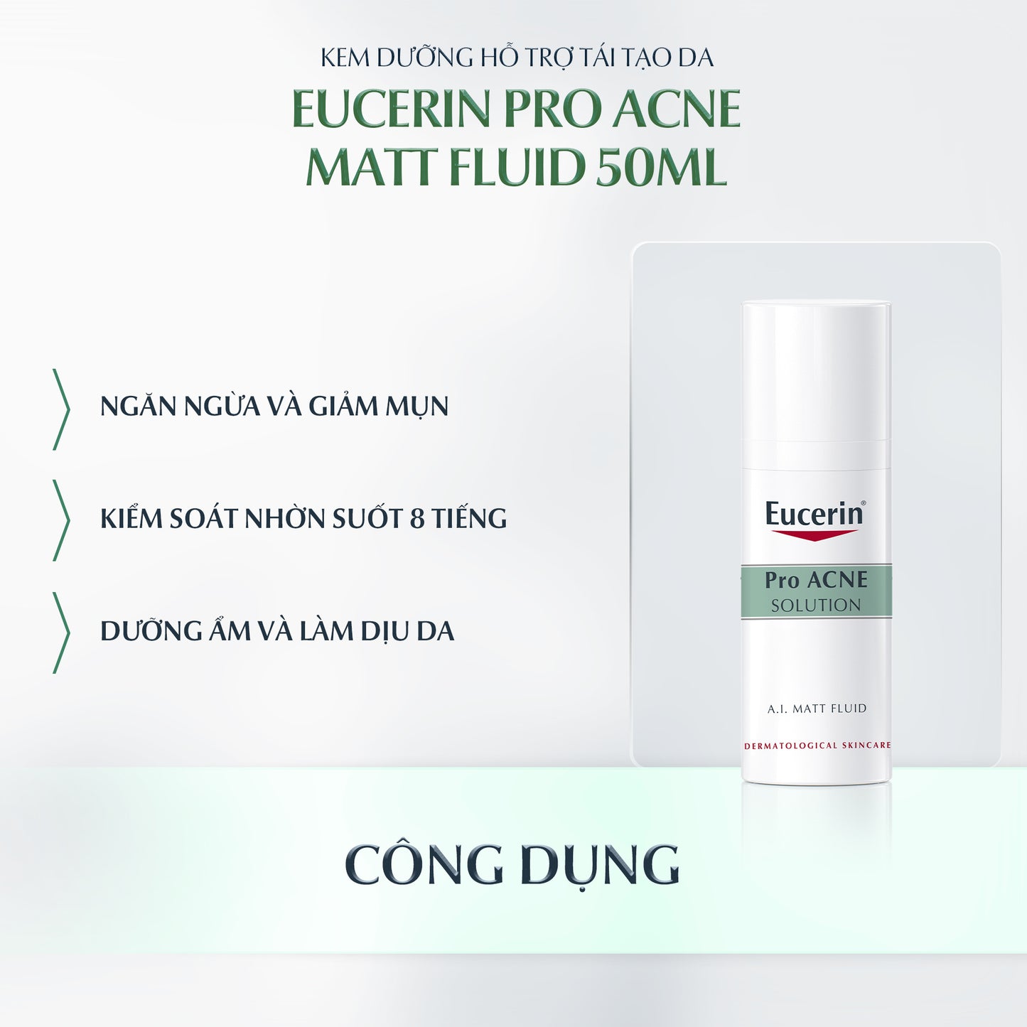 Eucerin Pro ACNE Solution Acne-Oil Control A.I. Matt Fluid (Oil Free) 50 ml