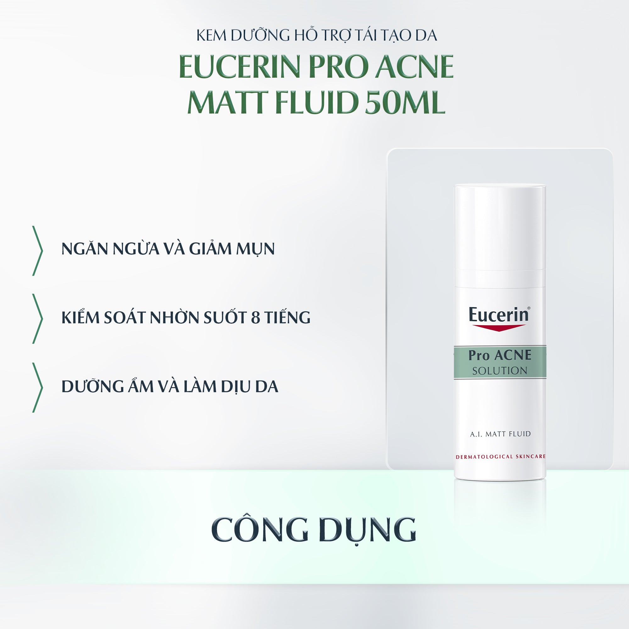 Eucerin Pro ACNE Solution Acne-Oil Control A.I. Matt Fluid (Oil Free) 50 ml
