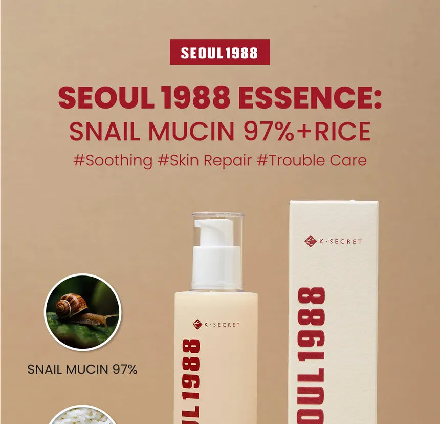 K-SECRET SEOUL 1988 Cream : Snail Mucin 93% + Rice