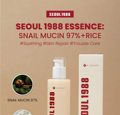 K-SECRET SEOUL 1988 Cream : Snail Mucin 93% + Rice