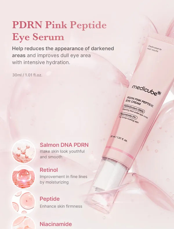 Medicube PDRN Pink Peptide Eye Cream | Anti-Aging Treatment