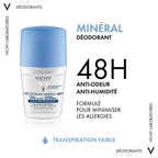 Vichy 48 Hours Mineral Aluminum Free Deodorant 50ml