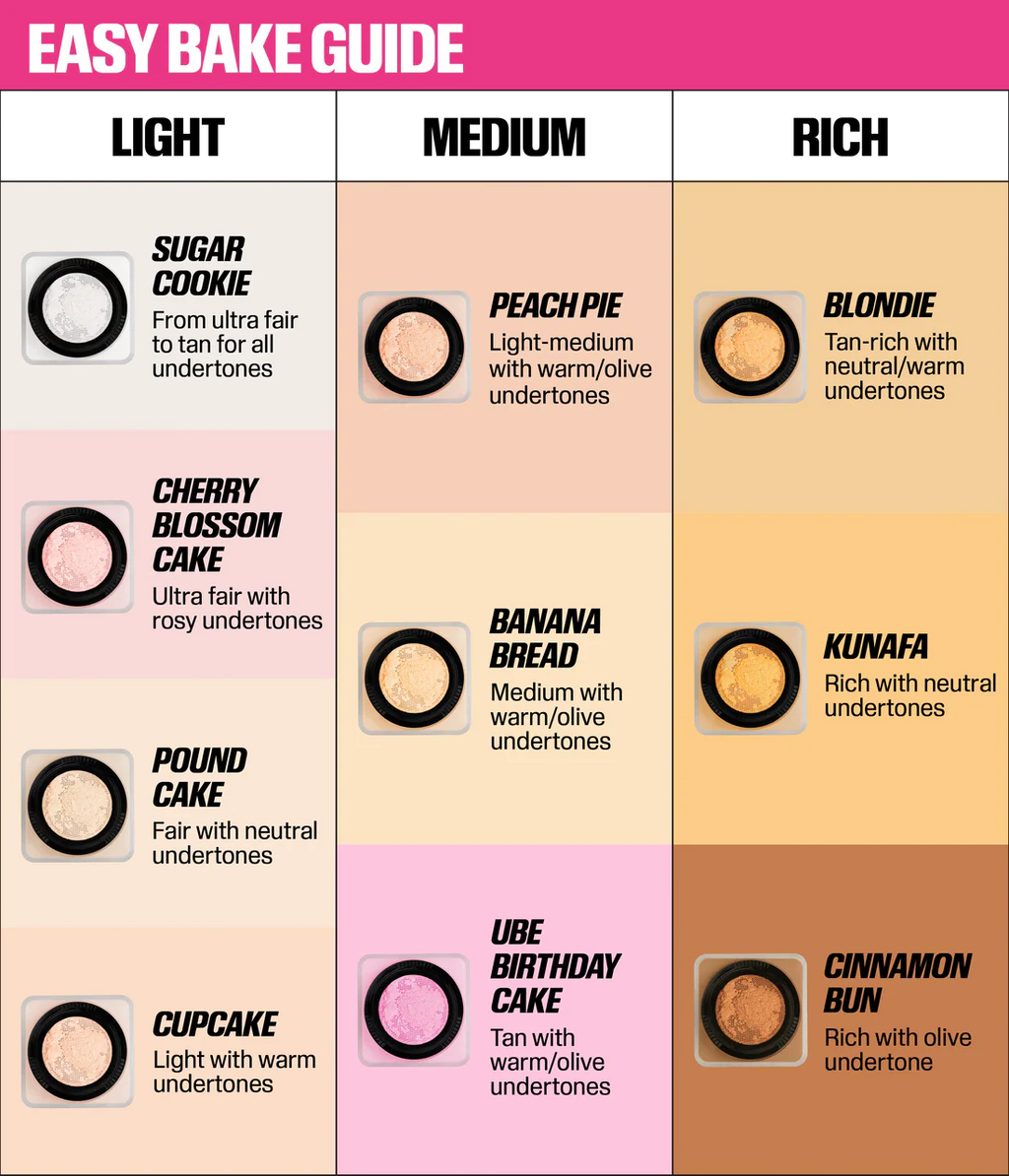 HUDA BEAUTY - Easy Bake Loose Baking & Setting Powder@بودره منثوره - Ube Birthday Cake