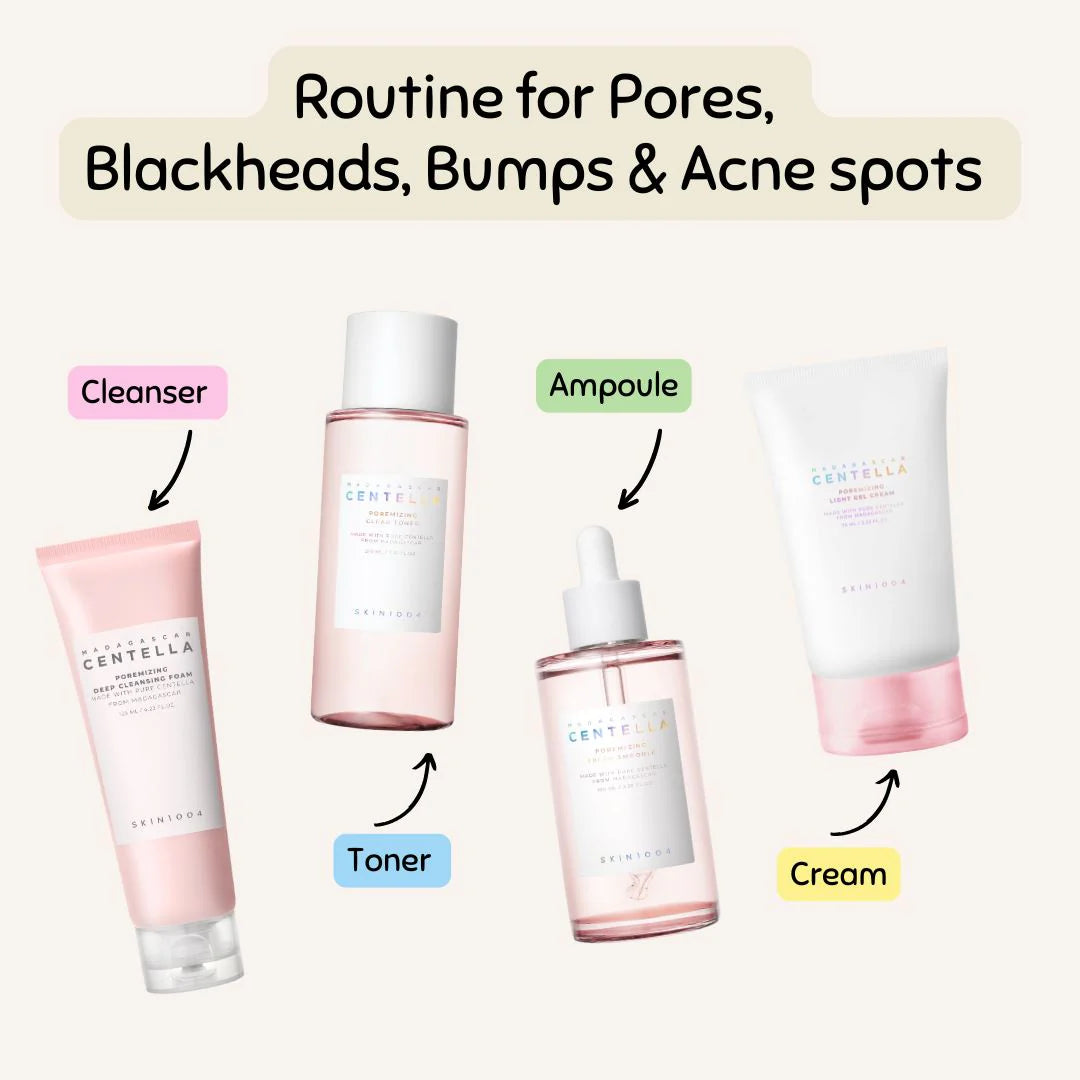 SKIN1004 Poremizing Routine for Pores Blackheads Bumps and Acne Spots