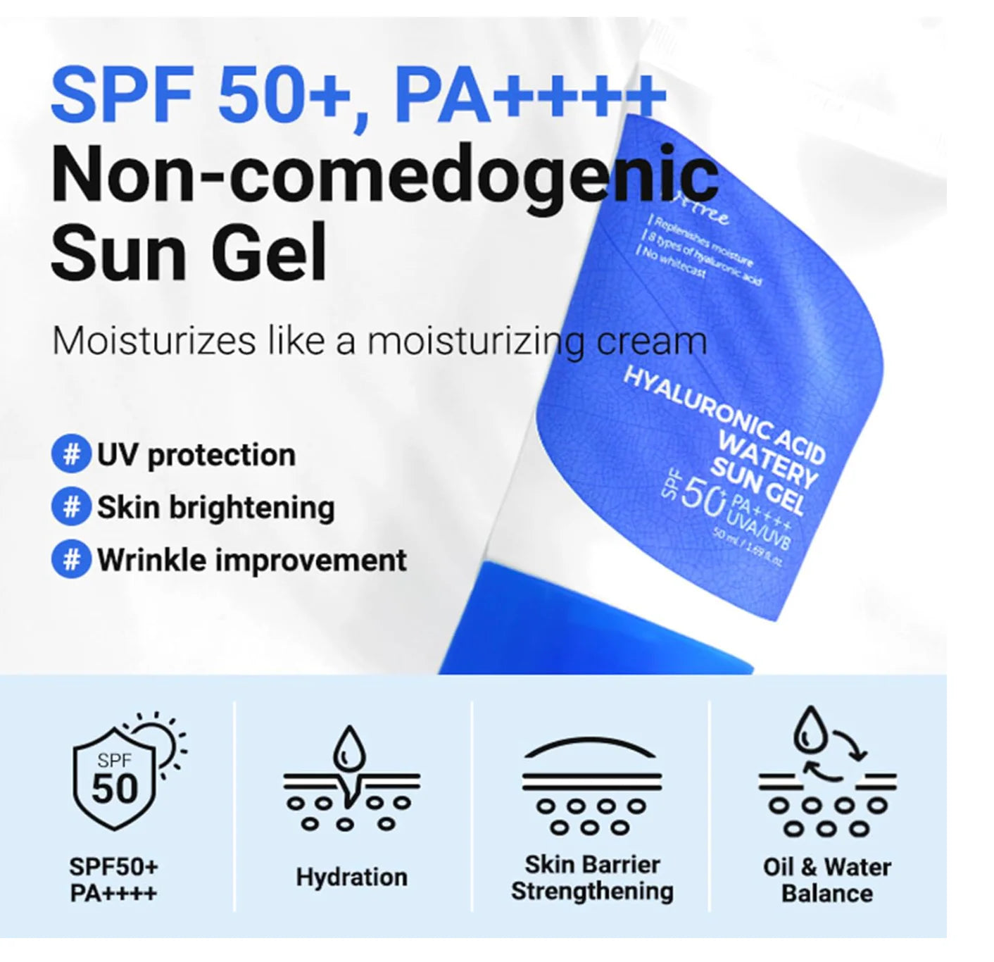 ISNTREE Hyaluronic Acid Watery Sun Gel SPF50 PA++++