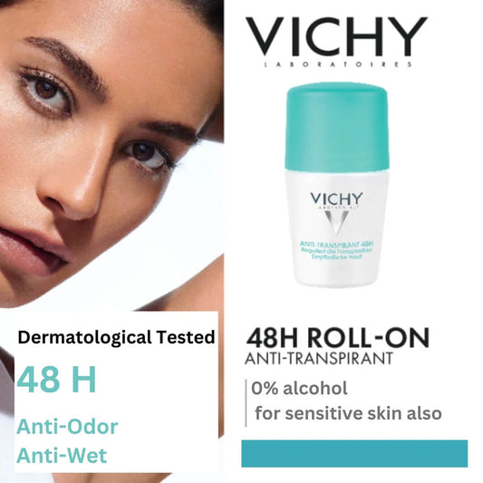 Vichy 48h Antiperspirant Deodorant Concentrate for Sensitive Skin - 50 ml