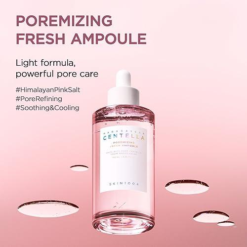 SKIN1004 Madagascar Centella Poremizing Fresh Ampoule – 3.38 fl.oz (100ml) | Soothing Hydration & Pore Care for Oily & Combination Skin