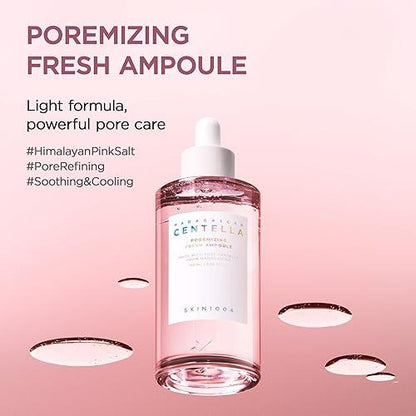 SKIN1004 Madagascar Centella Poremizing Fresh Ampoule – 3.38 fl.oz (100ml) | Soothing Hydration & Pore Care for Oily & Combination Skin