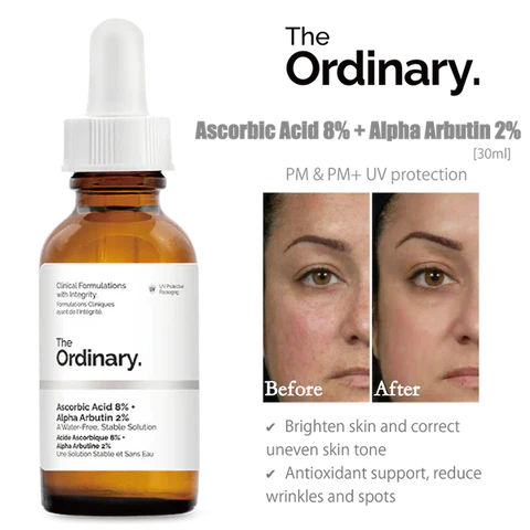 The Ordinary Ascorbic Acid 8% + Alpha Arbutin 2%, 30 ml, Vitamin C