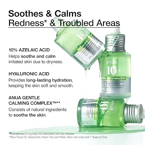 Anua Azelaic Acid 10% + Hyaluron Redness Soothing Serum