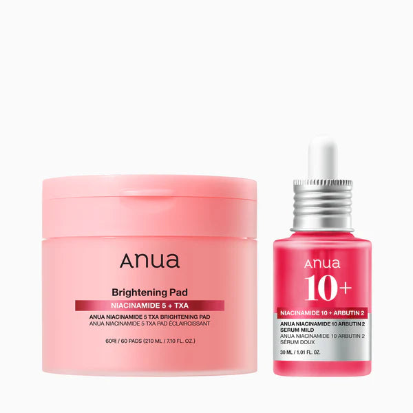 Anua Dark Spot Brightening Duo – Brightening Pad + Niacinamide Serum