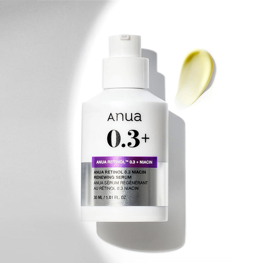 Anua Nano Retinol 0.3% + Niacin Renewing Serum 30ml  أنوا نانو ريتينول 0.3٪ + سيروم تجديد النياسين