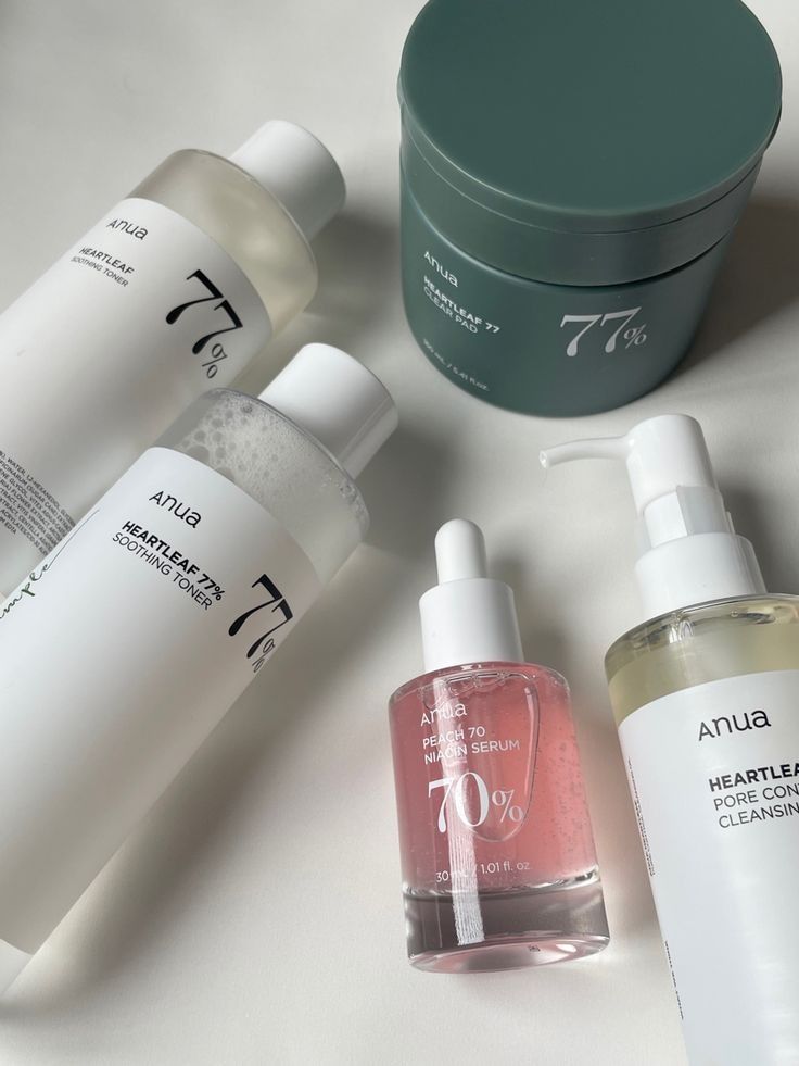 Anua Skincare Routine Set – Oil + Foam + Toner + Pads + Serum - image 2