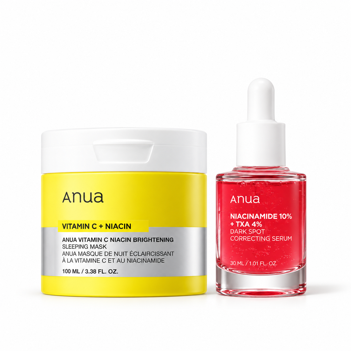 Anua Tone Up Set – Vitamin C Niacin Pad + TXA 4 Dark Spot Serum