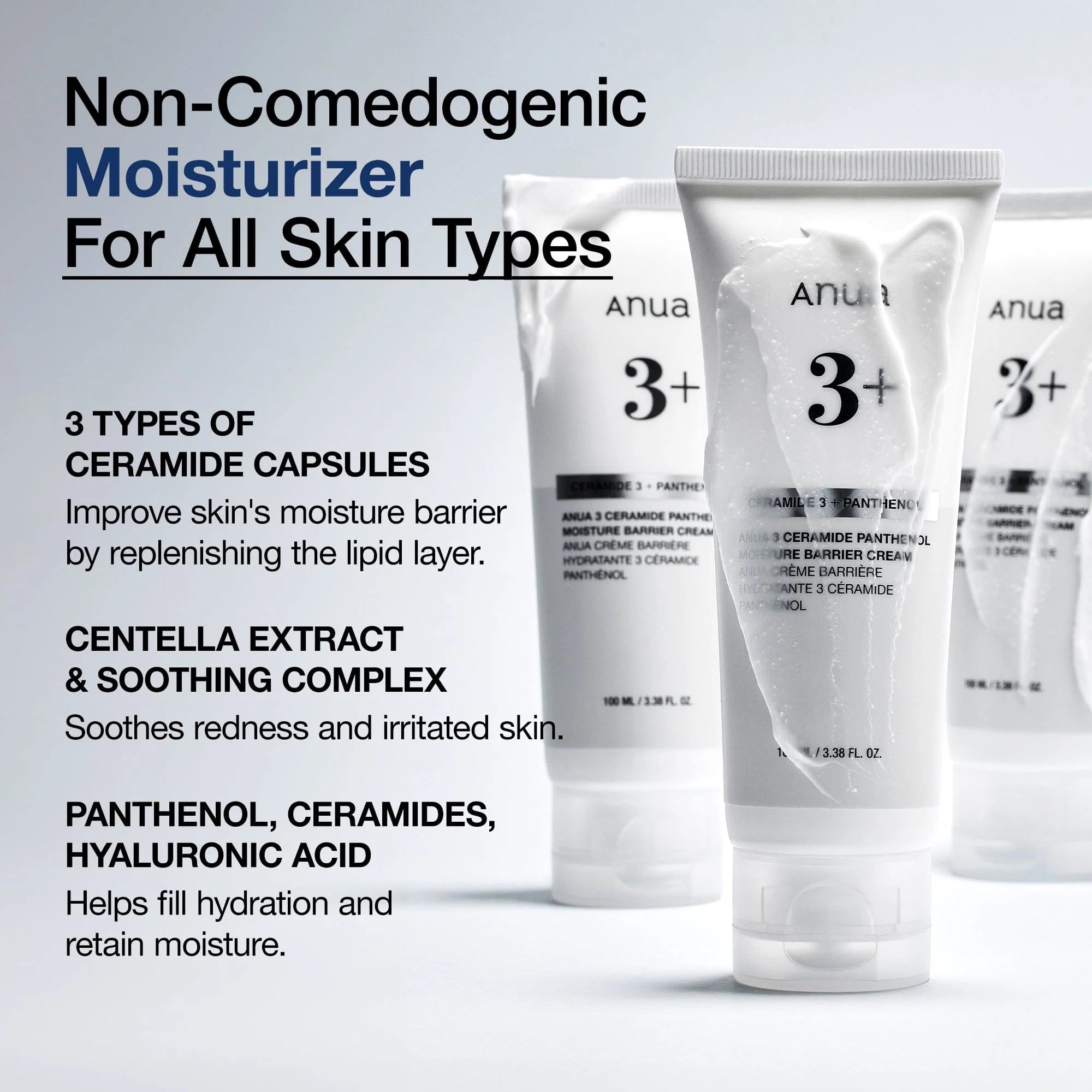 Anua Ceramide 3+ Panthenol Moisture Barrier Cream – 100ml