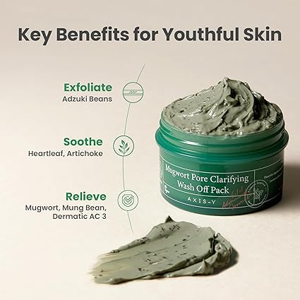 Axis-Y Mugwort Pore Clarifying Wash Off Pack - image 2
