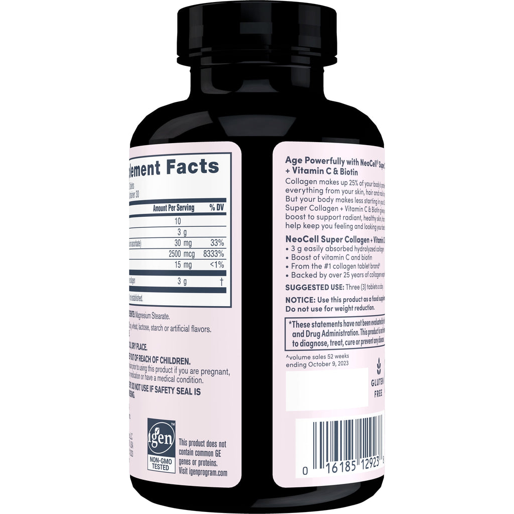NEOCELLSuperCollagen+Vitamin C & Biotin(For Healthy Skin, Hair, Nails & Joint Support). 180 TABLET