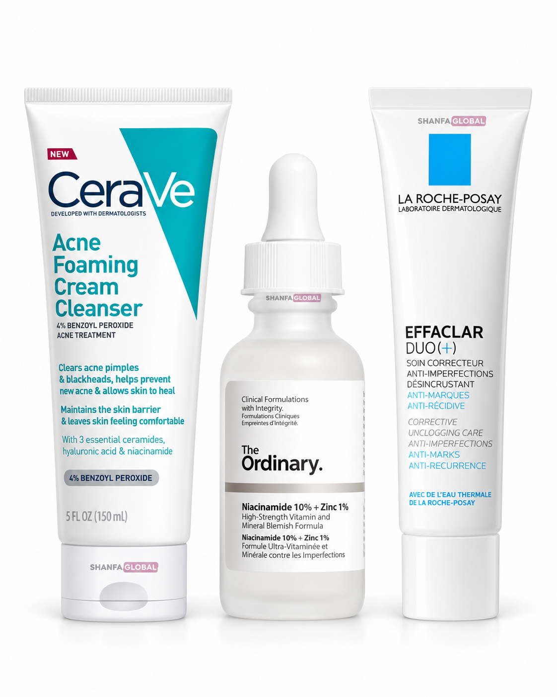 Bye Bye Acne Marks Set – CeraVe + The Ordinary + La Roche-Posay