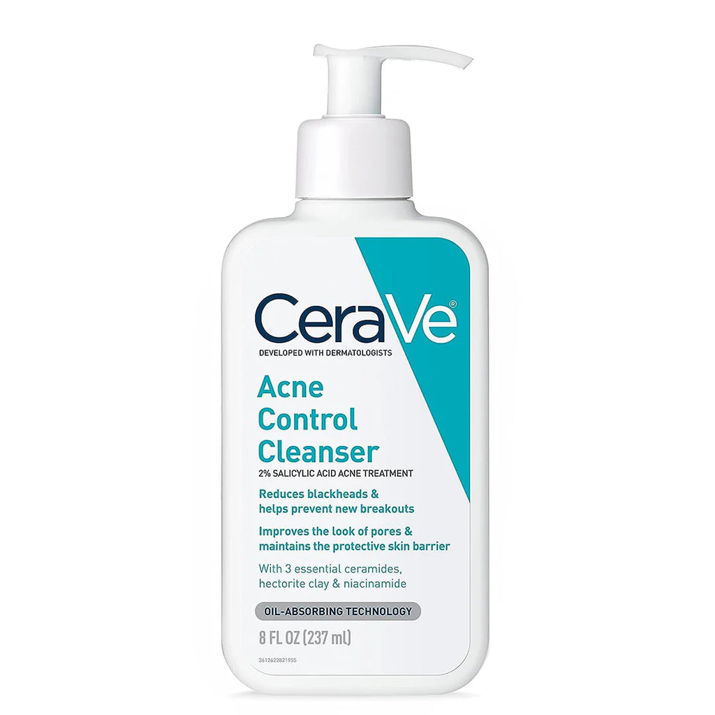 CeraVe Acne Control Cleanser | With 2% Salicylic Acid & Niacinamide