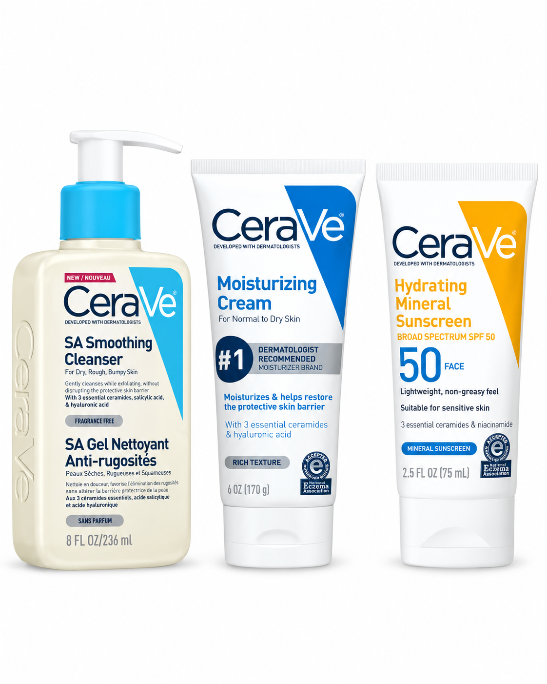 CeraVe DAILY ROUTINE FOR DRY SKIN