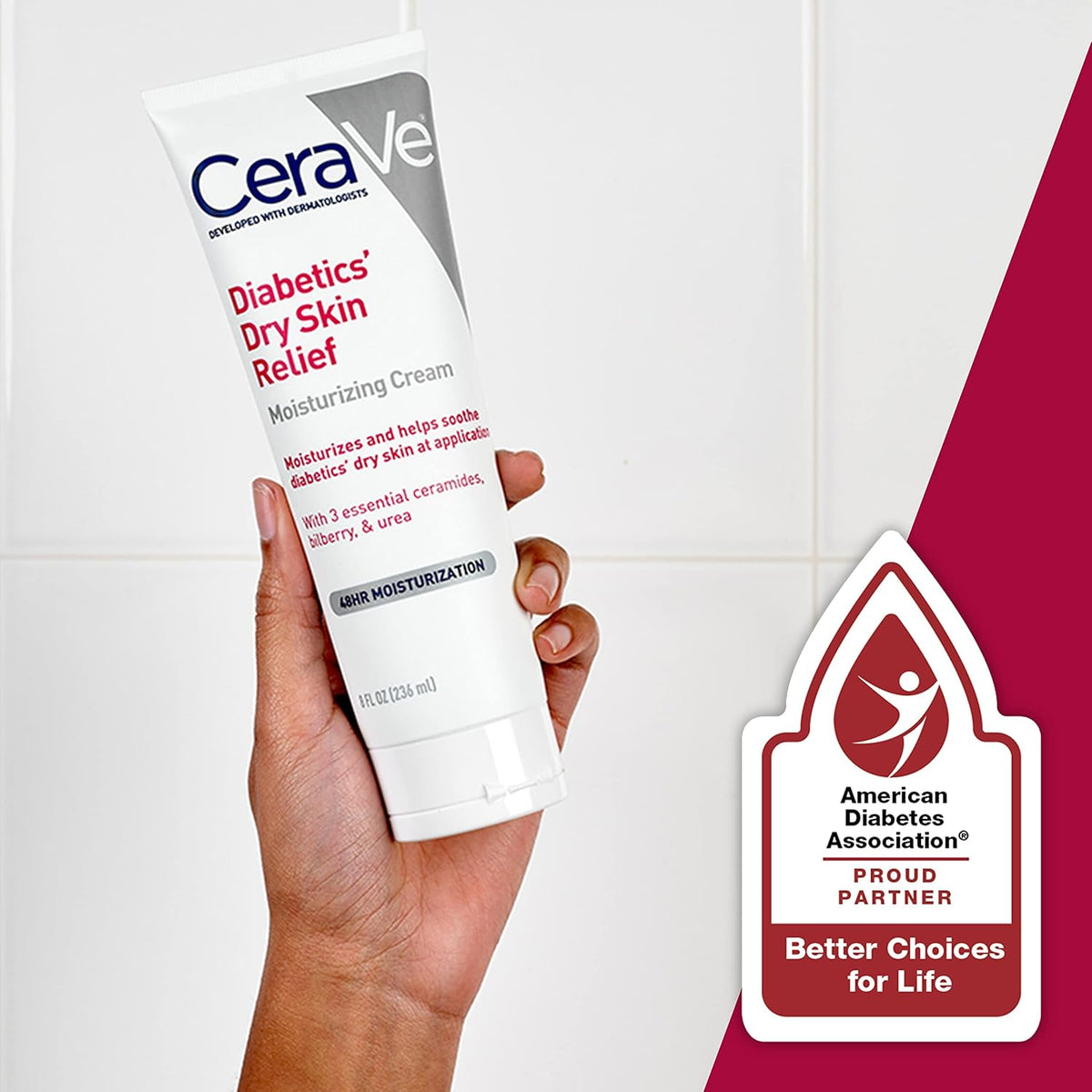 CeraVe Diabetics' Dry Skin Relief Moisturizing Cream 236ml