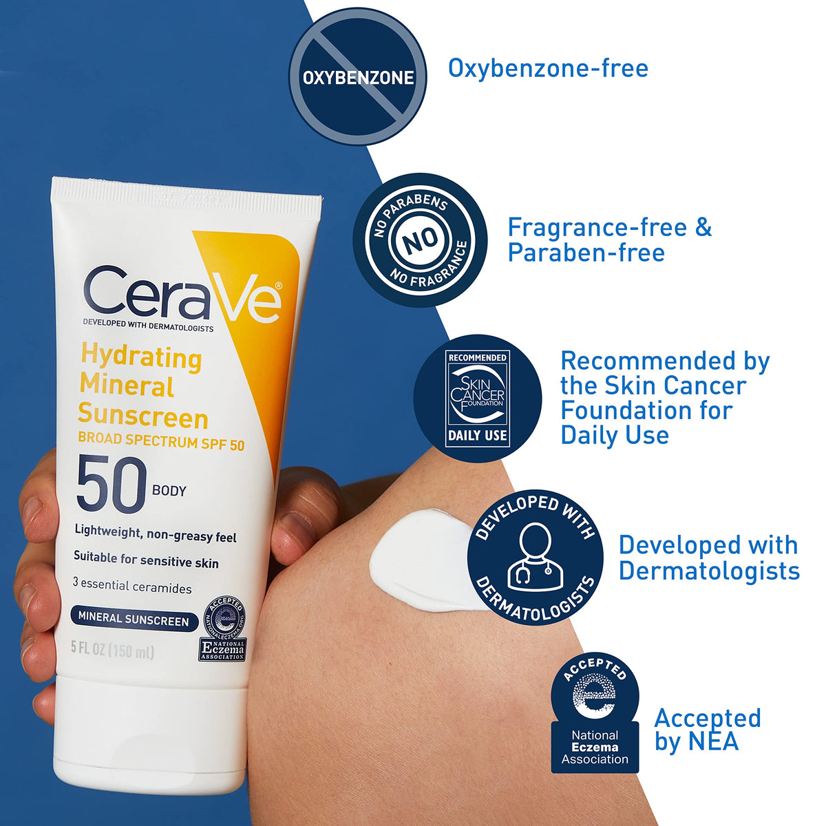 CeraVe Hydrating Mineral Sunscreen SPF 50 75ml