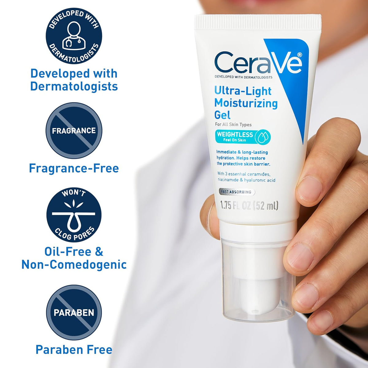 CeraVe Ultra-Light Moisturizing Gel 52ml - image 4