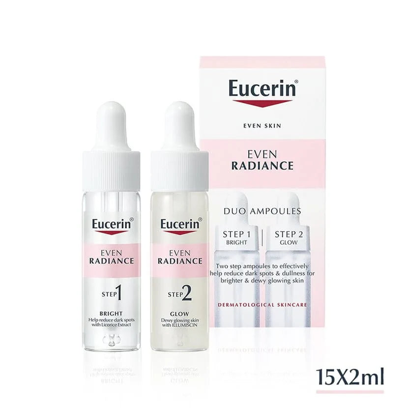 يوسيرين، إشراقة متساوية، 6 أمبولات بالتنقيط، ثنائي [مشرق، متوهج]، (بشرة متساوية)، 2 × 15 مل = 30 مل