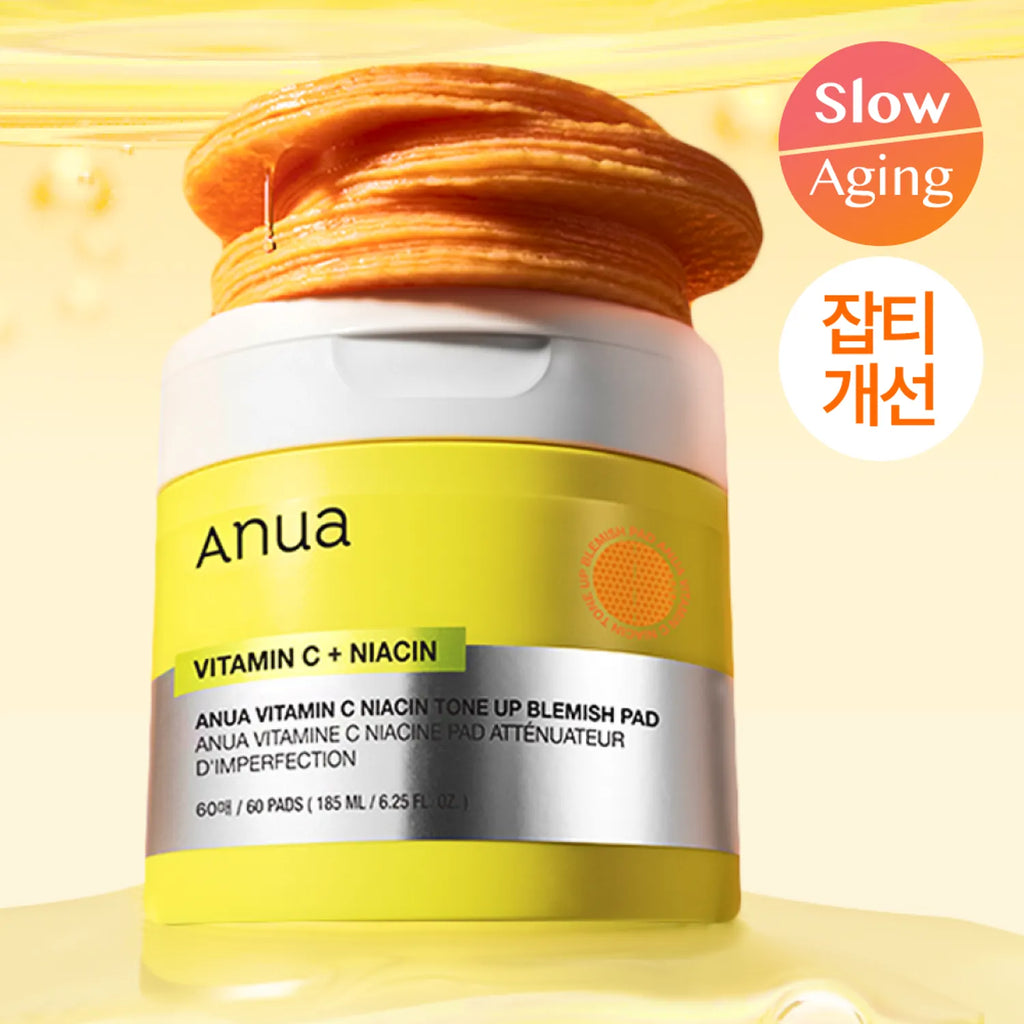 Anua Vitamin C Niacin Tone Up Blemish Pad 60P أنوا فيتامين سي + نياسين تونم بلومش باد