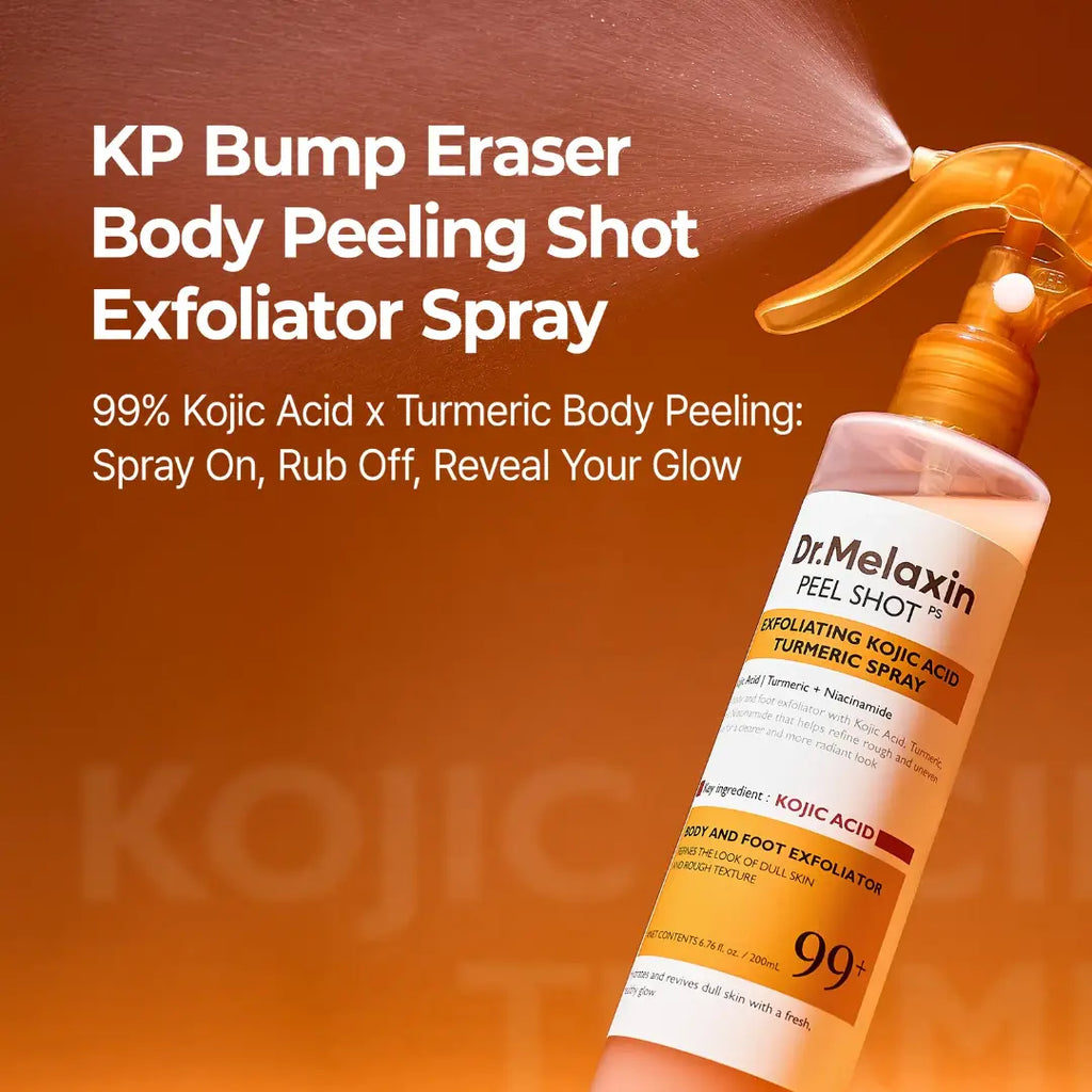 Dr.Melaxin Kojic Acid Turmeric Spray | Body Peeling Exfoliator