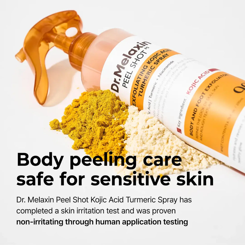 Dr.Melaxin Kojic Acid Turmeric Spray | Body Peeling Exfoliator