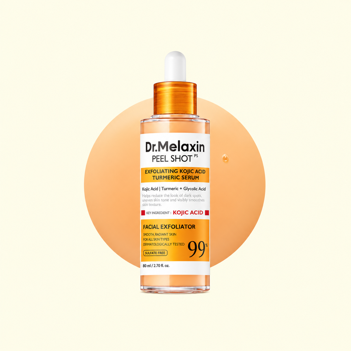Dr.Melaxin Peel Shot Kojic Acid Turmeric Exfoliating Serum