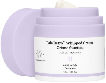 Drunk Elephant  Lala Retro  Whipped Cream  Rescue+Recover  6 African Oil Ceramides, pH5.2  50 ml