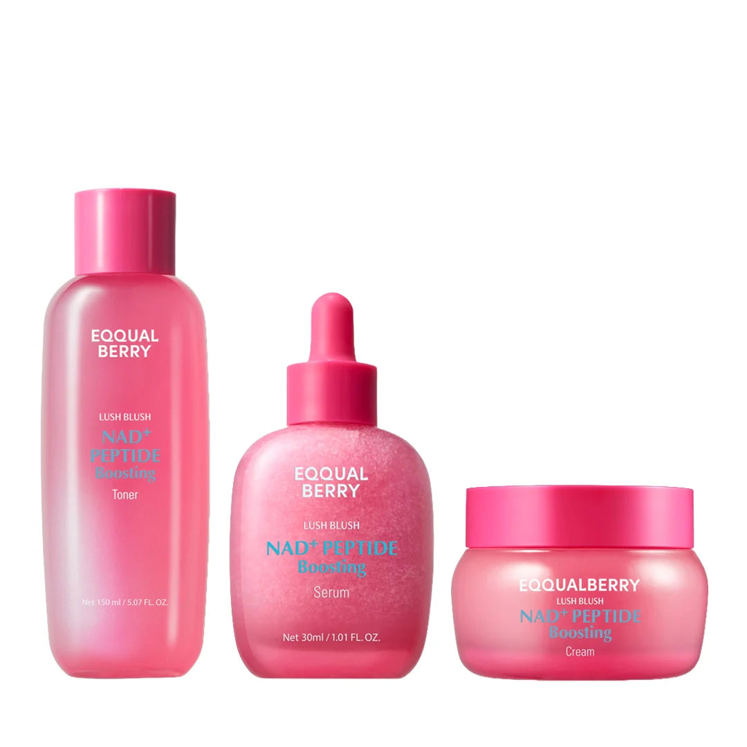 Eqqualberry NAD+ Peptide Lush Blush Set | Anti-Aging Routine