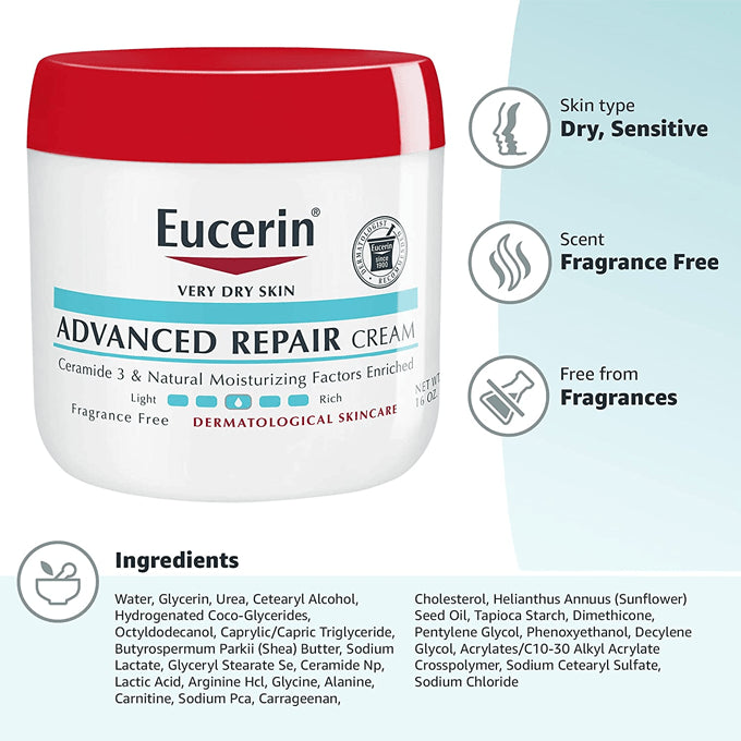 Eucerin Advanced Repair Cream 454g