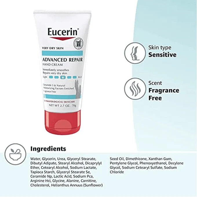 Eucerin Advanced Repair Hand Cream 78g