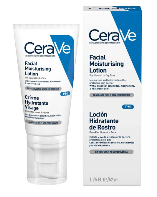 CeraVe Facial Moisturising Lotion (PM) For Normal to Dry Skin 52 ML
