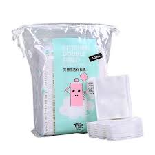 STITCHED DOUBLE SIDES MAKE UP COTTON 100PCS