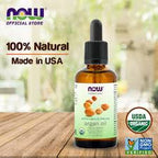 NOW Solutions Organic Argan Oil Certified Organic and 100% Pure - 59ml