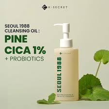 KSECRET SEOUL 1988 Cleansing Oil : Pine Cica 1% + Probiotics, 200ml