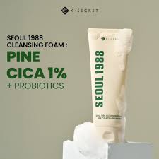 KSECRET SEOUL 1988 Cleansing Foam : Pine Cica 1% + Probiotics, 150ml