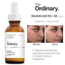 The Ordinary Mandelic Acid 10% + Hyaluronic Acid, Gentle Exfoliating Serum for Clarity and Hydration, 1 Fl Oz