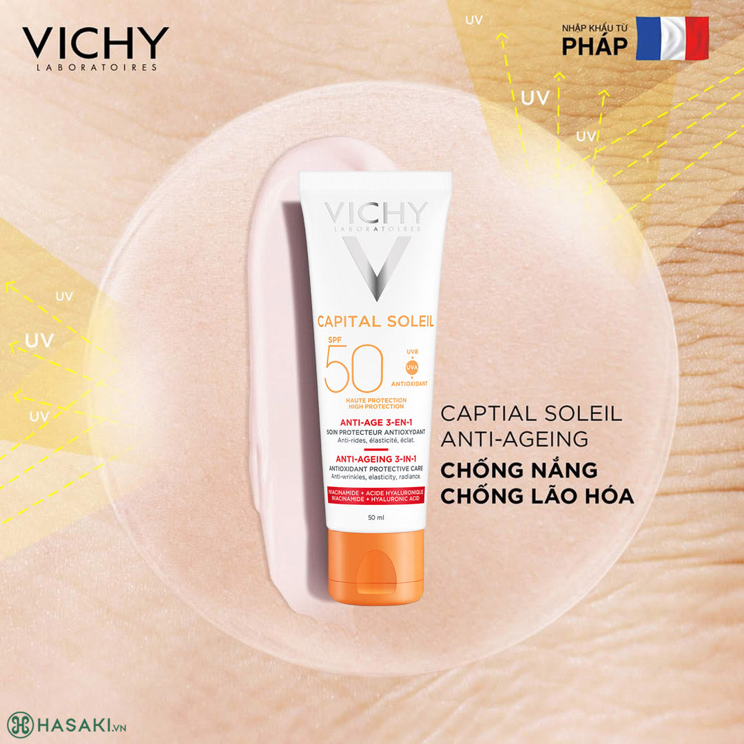Vichy Capital Soleil SPF50+ Matterend 3-in-1 50 ml